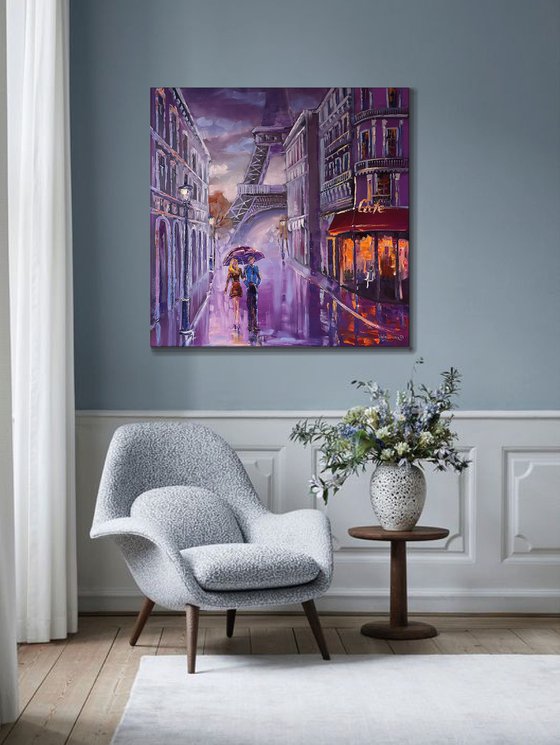 Walking in Paris (90x90cm)