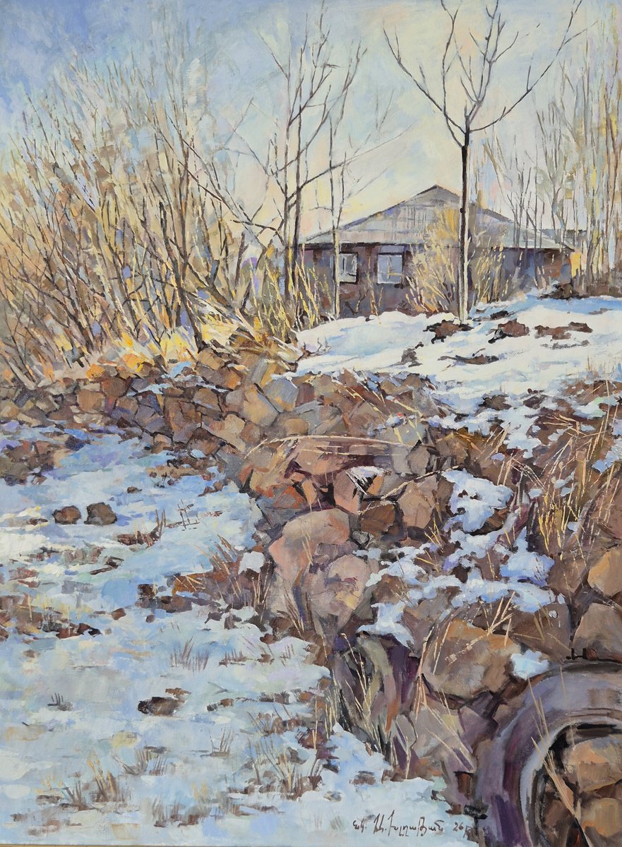 Winter Retreat By Aramayis Khlghatyan, 24 X 31, Artwork For Sale On Artfinder