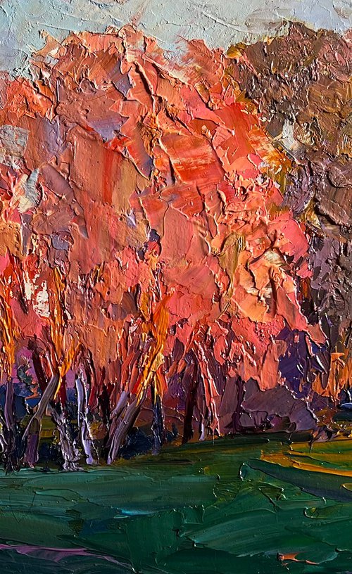 Autumn Evening in the Forest by Boris Serdyuk