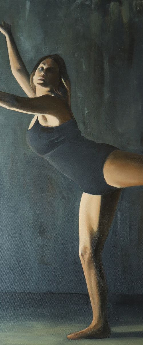 A Momentary Sculpture, Ballet Painting by Alex Jabore