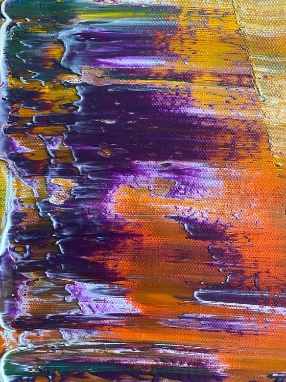 "You Know How We Do" - Save As A Series - Original PMS Oil Painting Triptych on Canvas- 60 x 16 inches