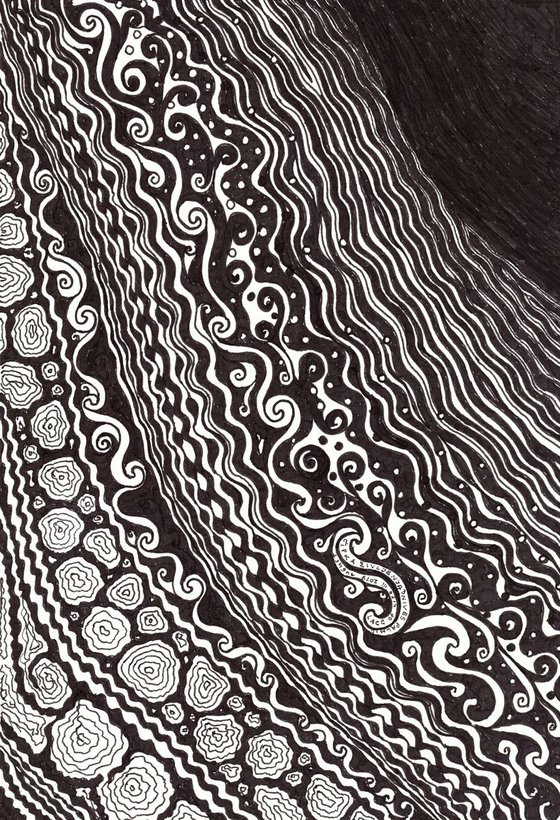 LACE OF LIFE III INk Drawings Series Conceptual