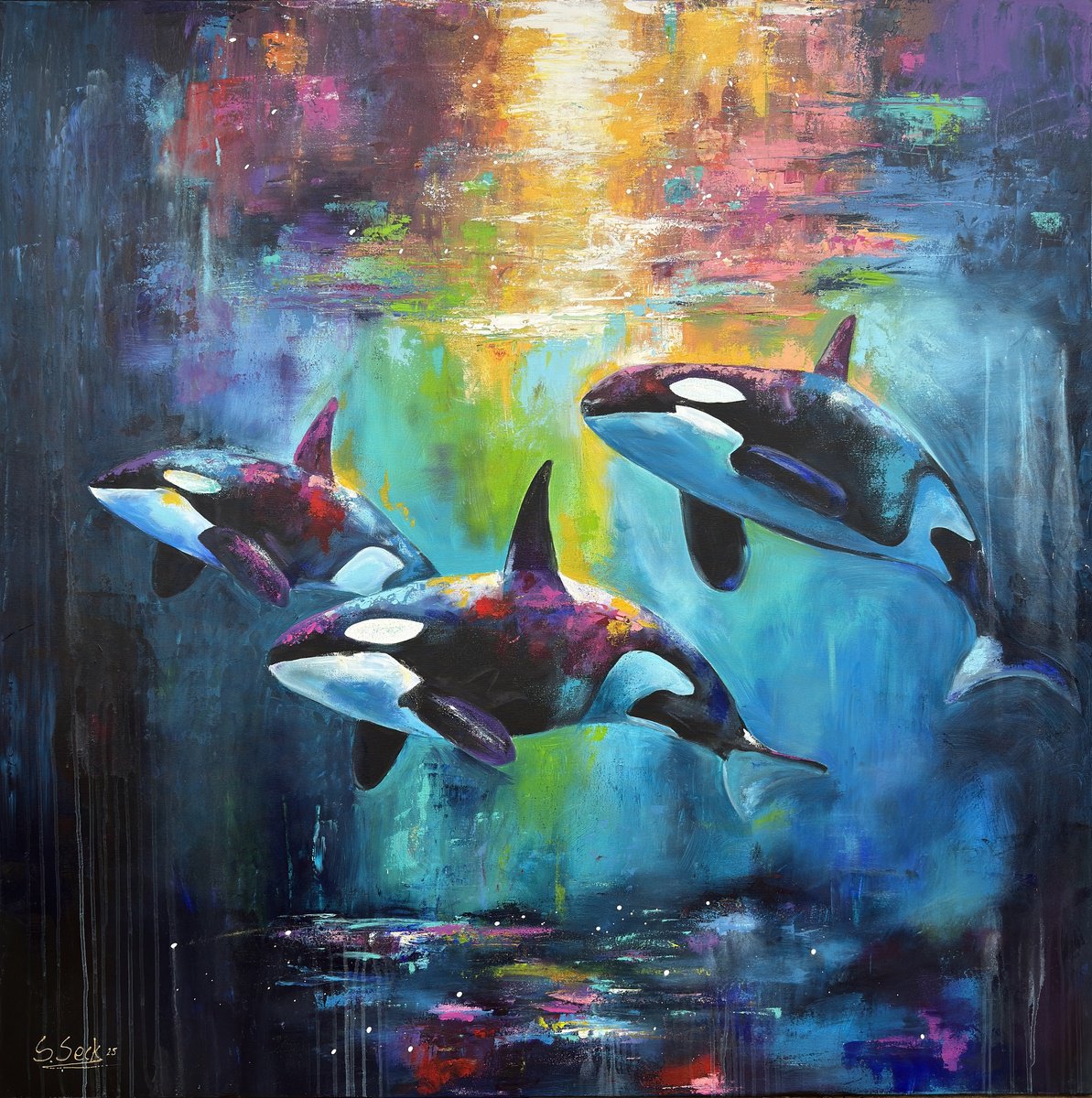 In Freedom By Sabrina Seck, 55 X 55, Artwork For Sale On Artfinder
