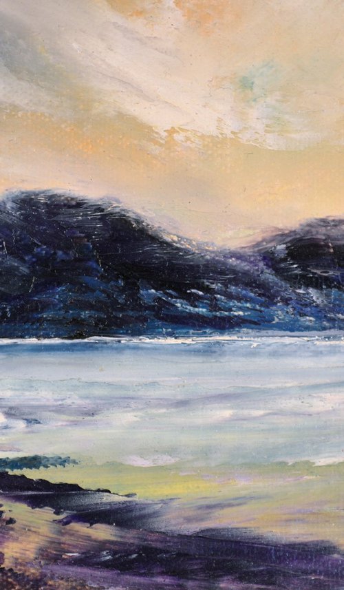 Sunart Shores, impressionist Scottish coastal seascape by oconnart