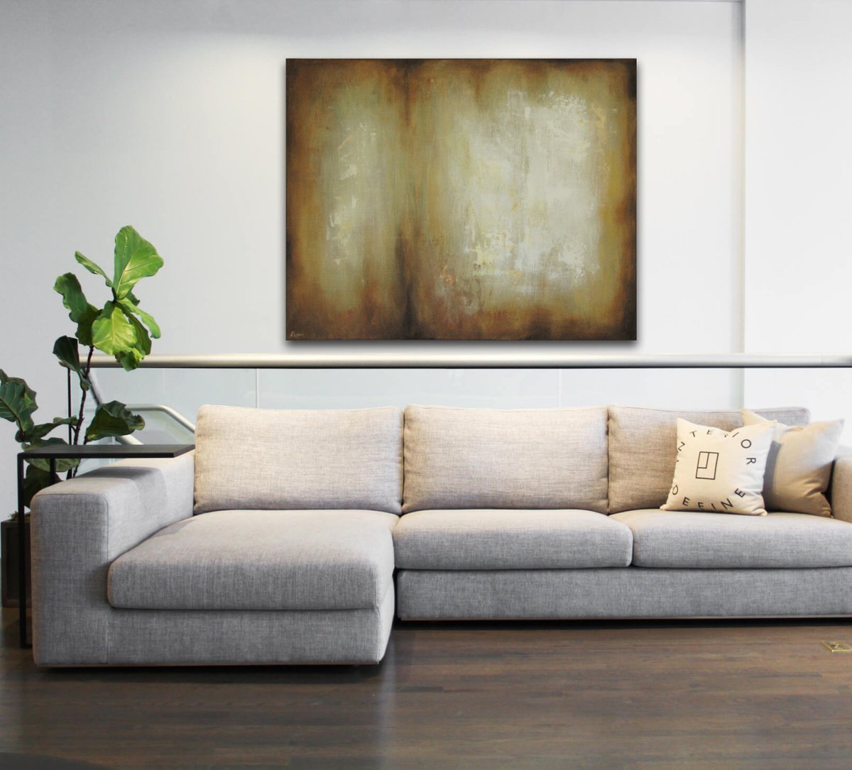 When The Time Comes. Original abstract painting. 100 x 80 cm. by Rumen Spasov