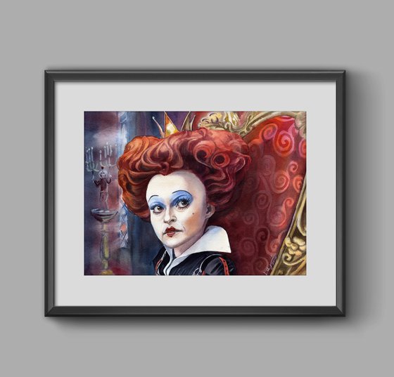 Red Queen. Helena Carter as Iracibetta, the Red Queen in Alice in Wonderland»