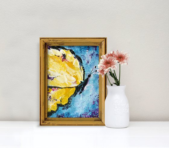 Butterfly Beauty 5 - Framed Painting by Kathy Morton Stanion