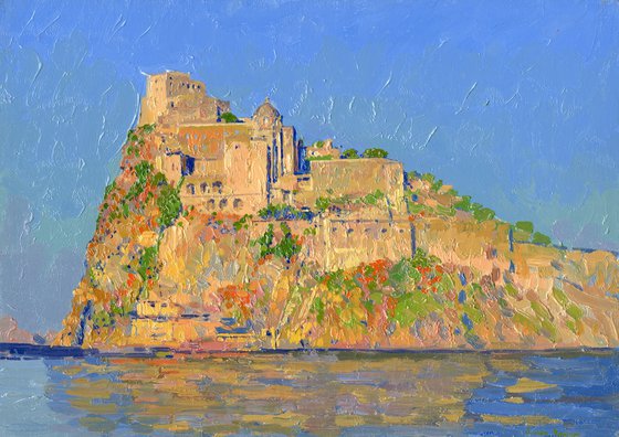 Aragonese Castle at sunset