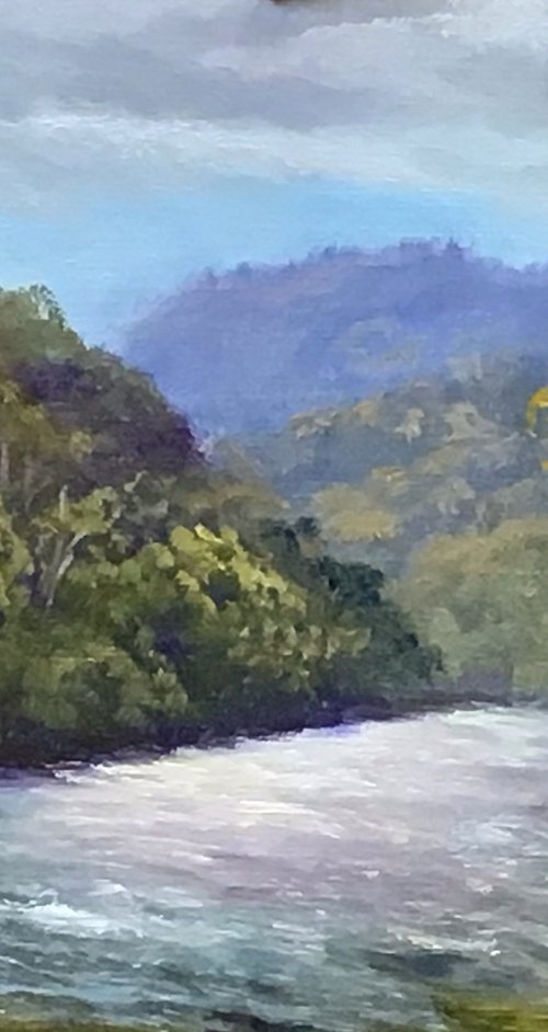 Near lake Placid, QLD - Oil on linen board by Christopher Vidal