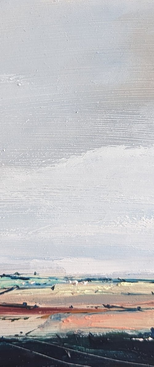 Miniature Abstract Chilterns Landscape #9 by Jo Earl