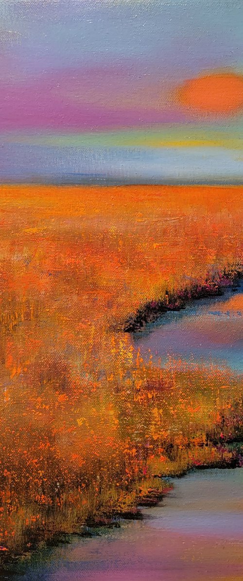 Artful Sunset by Faith Patterson