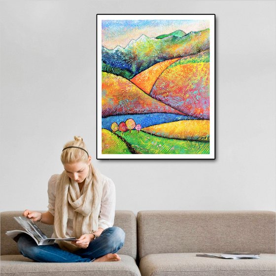 "Hills of California" 102 x 61 cm