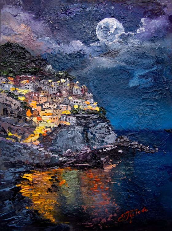 "NIGHT ON THE ITALIAN COAST"