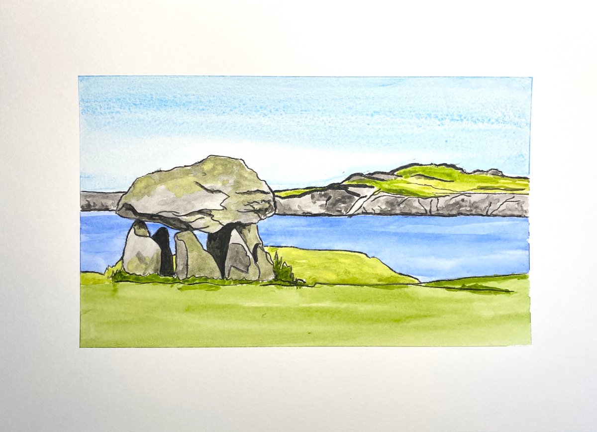 Impressionistic Landscape Limited Edition Print By Kaz Jones, 12 X 8", Carreg Samson I, Original Artwork