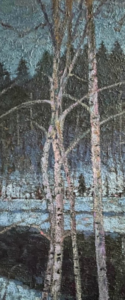 Pink trees by Nadezda Stupina