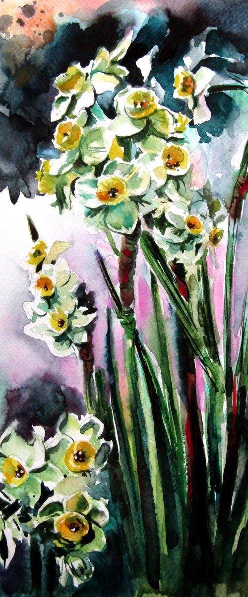 Narcissus florals by Kovács Anna Brigitta