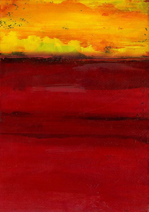 Desert Travels 2 - Minimalist Abstract Landscape Painting by Kathy Morton Stanion by Kathy Morton Stanion