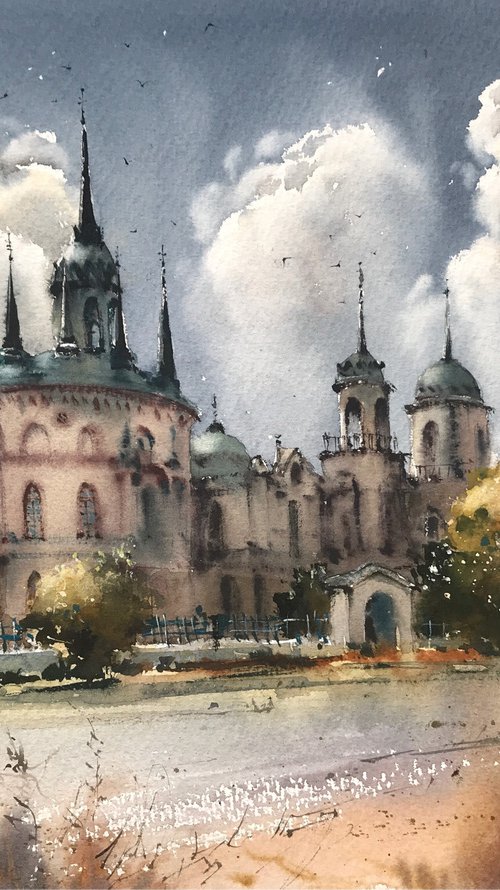 Gothic church (Bykovo), Russia by Eugenia Gorbacheva