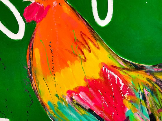 Rooster 140 X 140 CM / 55.11 Х 55.11 INCH