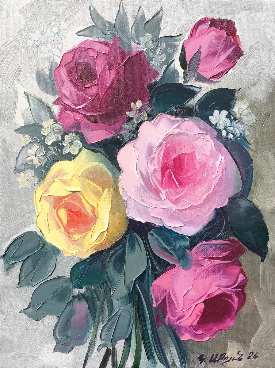 Rose Symphony By Kamo Atoyan, 12 X 16, Artwork For Sale On Artfinder