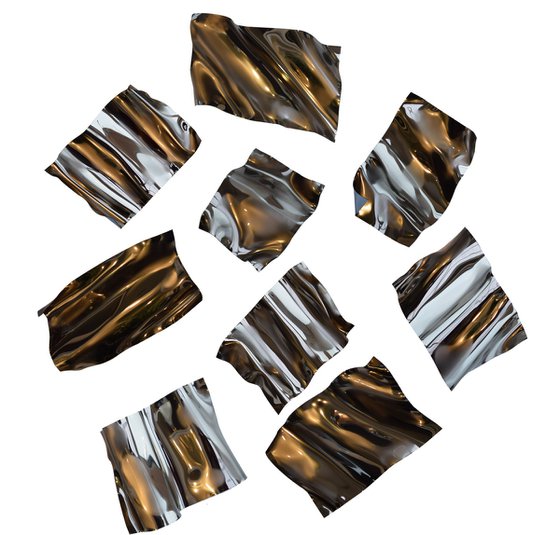 Scattered leaves In Bronze