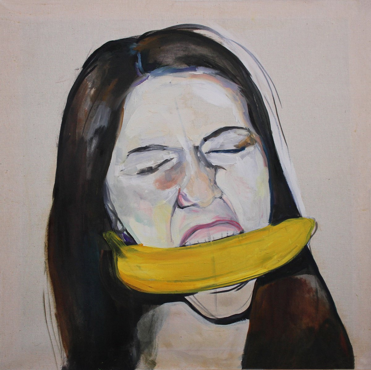 Expressive Oil Painting , Smile By Artem Andreichuk, 31 X 31, Artwork For Sale On Artfinder