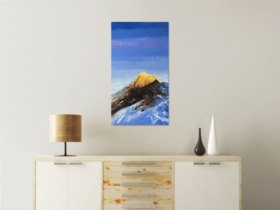 Sunset in mountains 90-50cm
