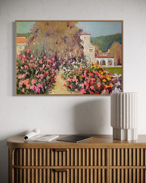 Garden With Roses
