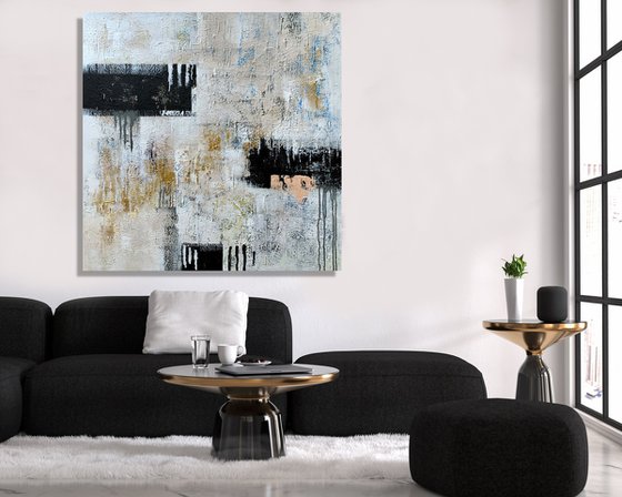 Live This Day - XL LARGE,  TEXTURED ABSTRACT ART – EXPRESSIONS OF ENERGY AND LIGHT. READY TO HANG!