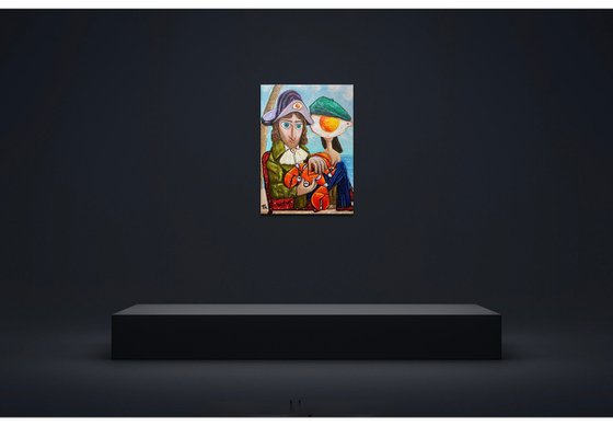 Capt Thomas Sabo and a bright orange Crab