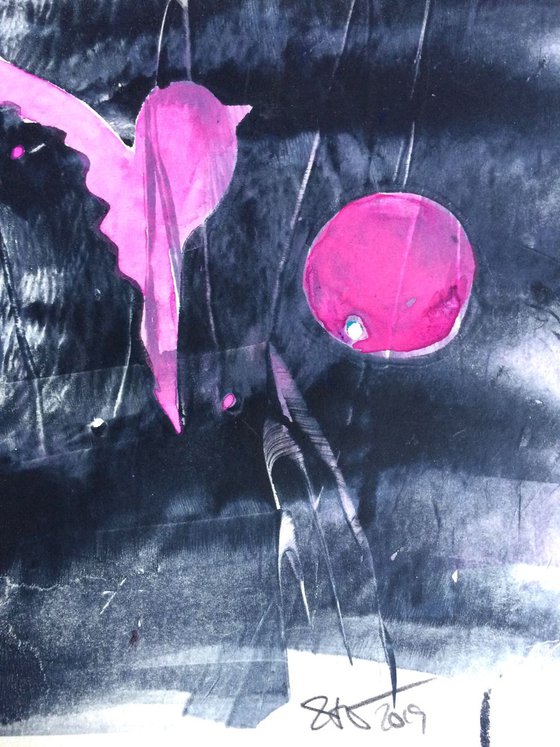 Your World is my World I Monoprint