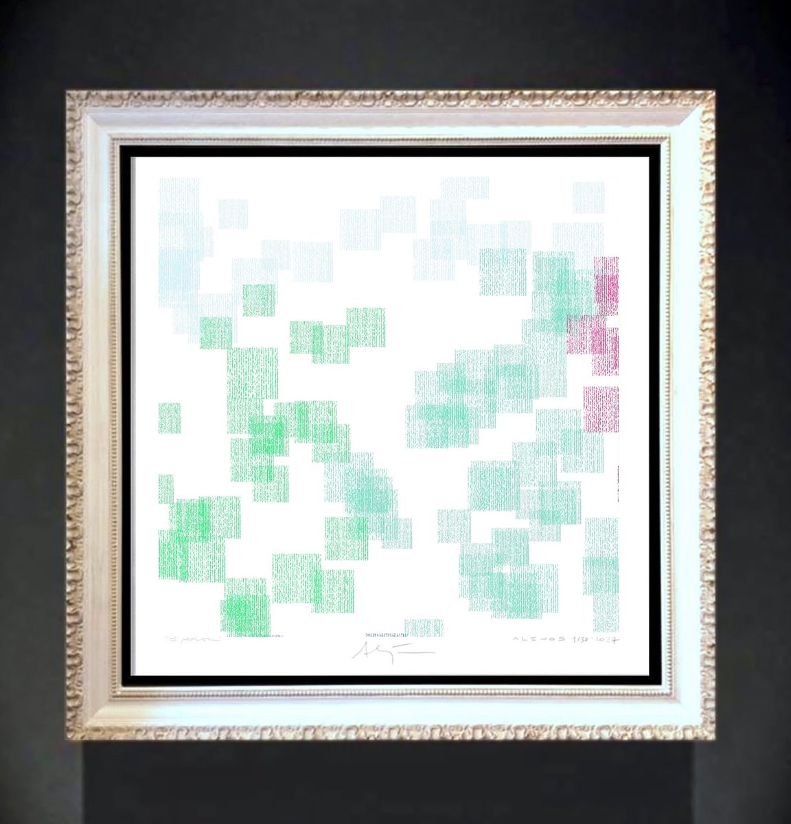 Abstract Giclee Print , Dots Vii By Alejos, 17 X 17, Artwork For Sale On Artfinder