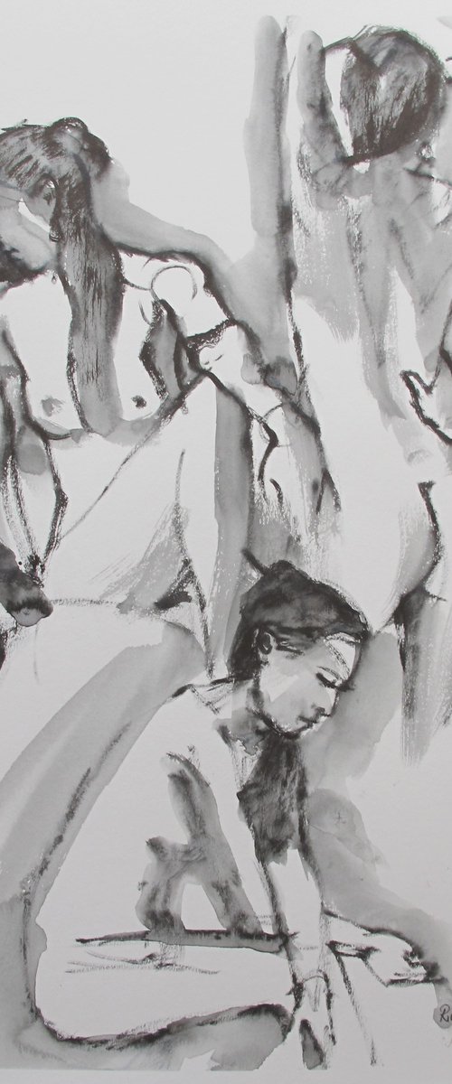 female nude 4 poses by Rory O’Neill