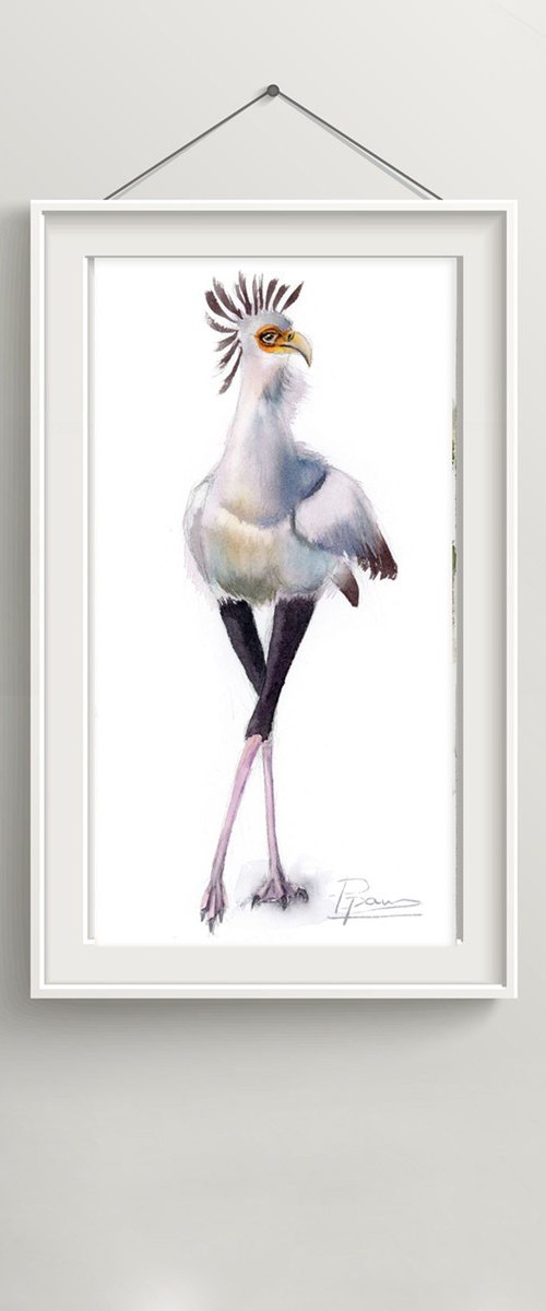 Secretary bird by Olga Tchefranov (Shefranov)