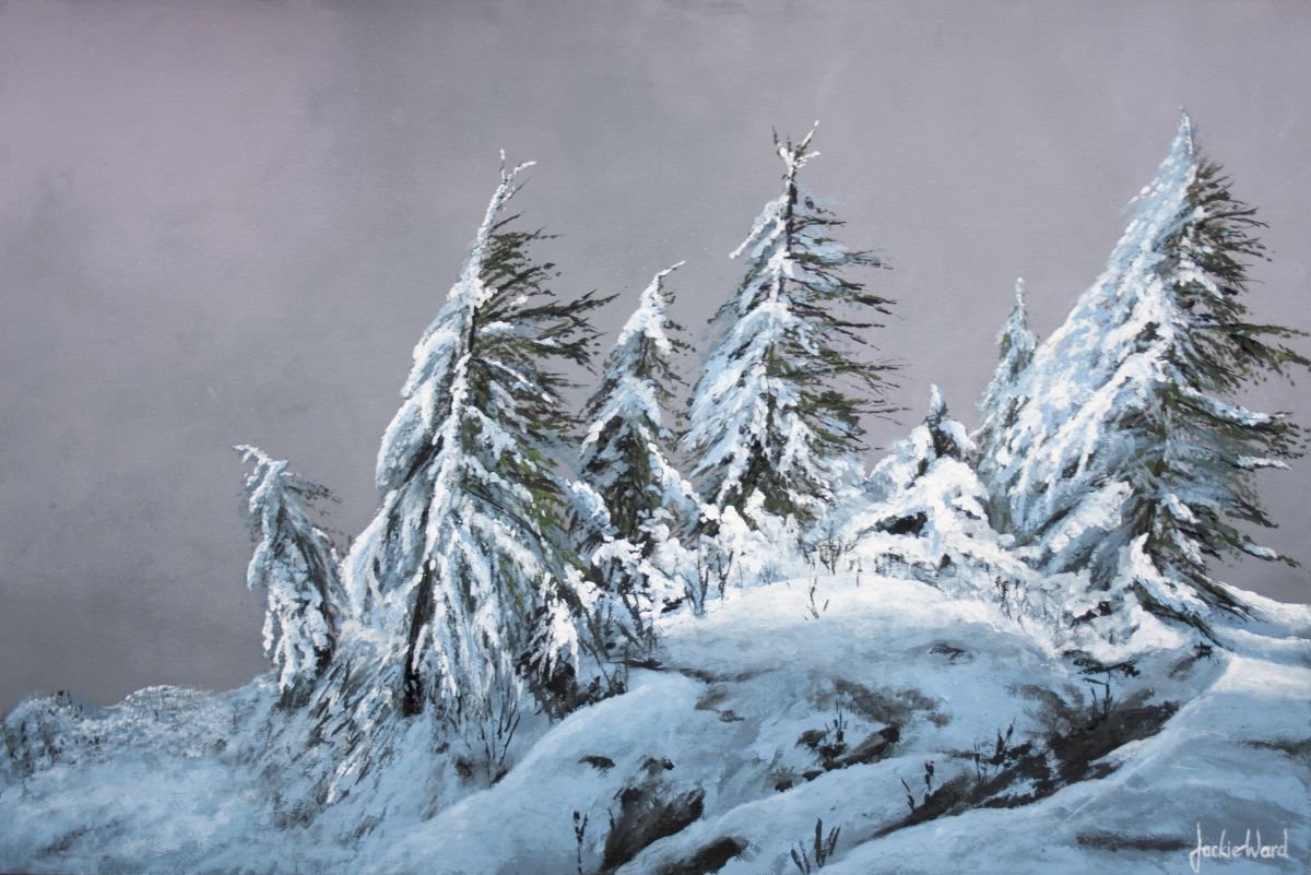  Snowfall By Jackie Ward, 37 X 26, Artwork For Sale On Artfinder