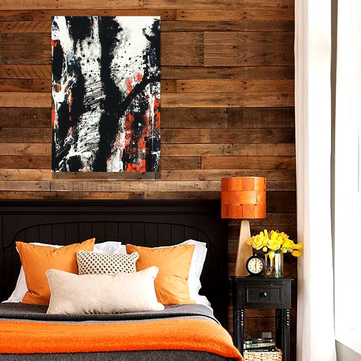 Abstract Acrylic Painting By Lynne Godina-Orme, 24 X 35", Land Of Colours, Original Artwork