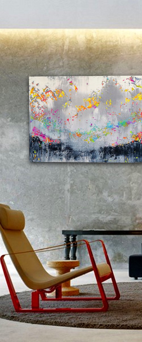120x100cm. / Abstract painting / Abstract 2104 by Alex Senchenko