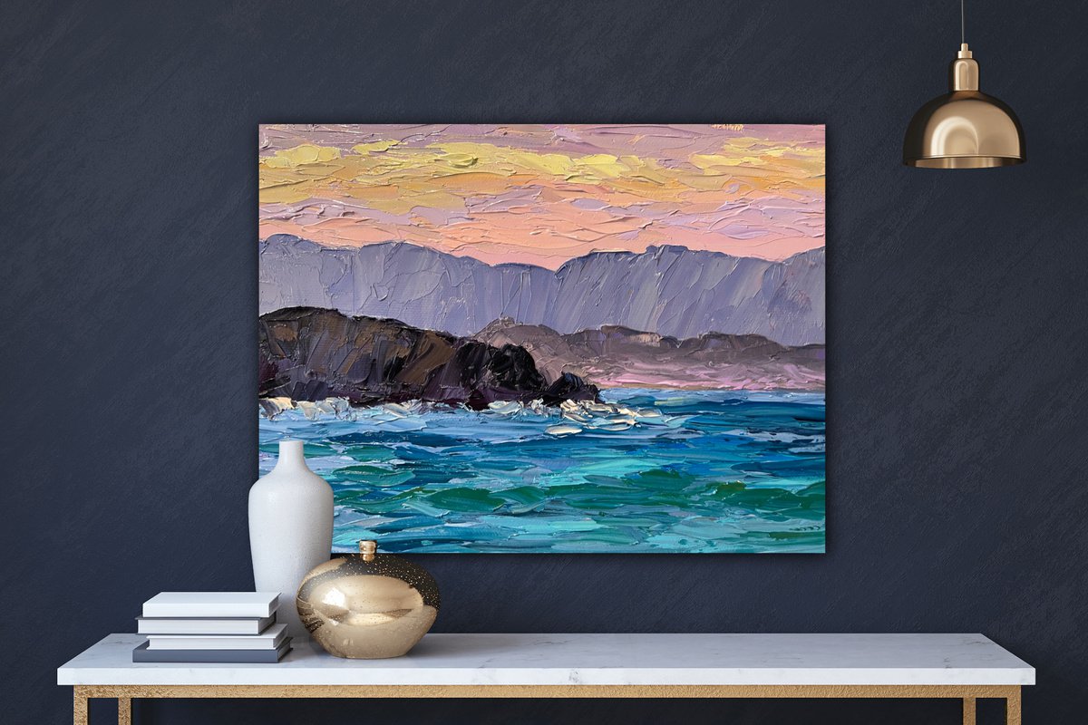 Baja Sunset by Kristen Olson Stone