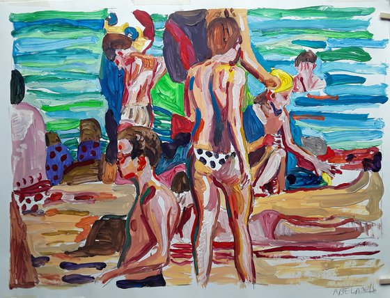 Beach crowd