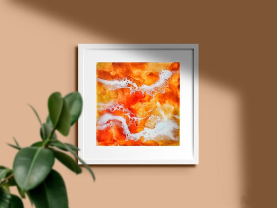 Orange sea - original seascape artwork