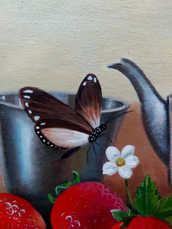 Butterflies and Strawberries