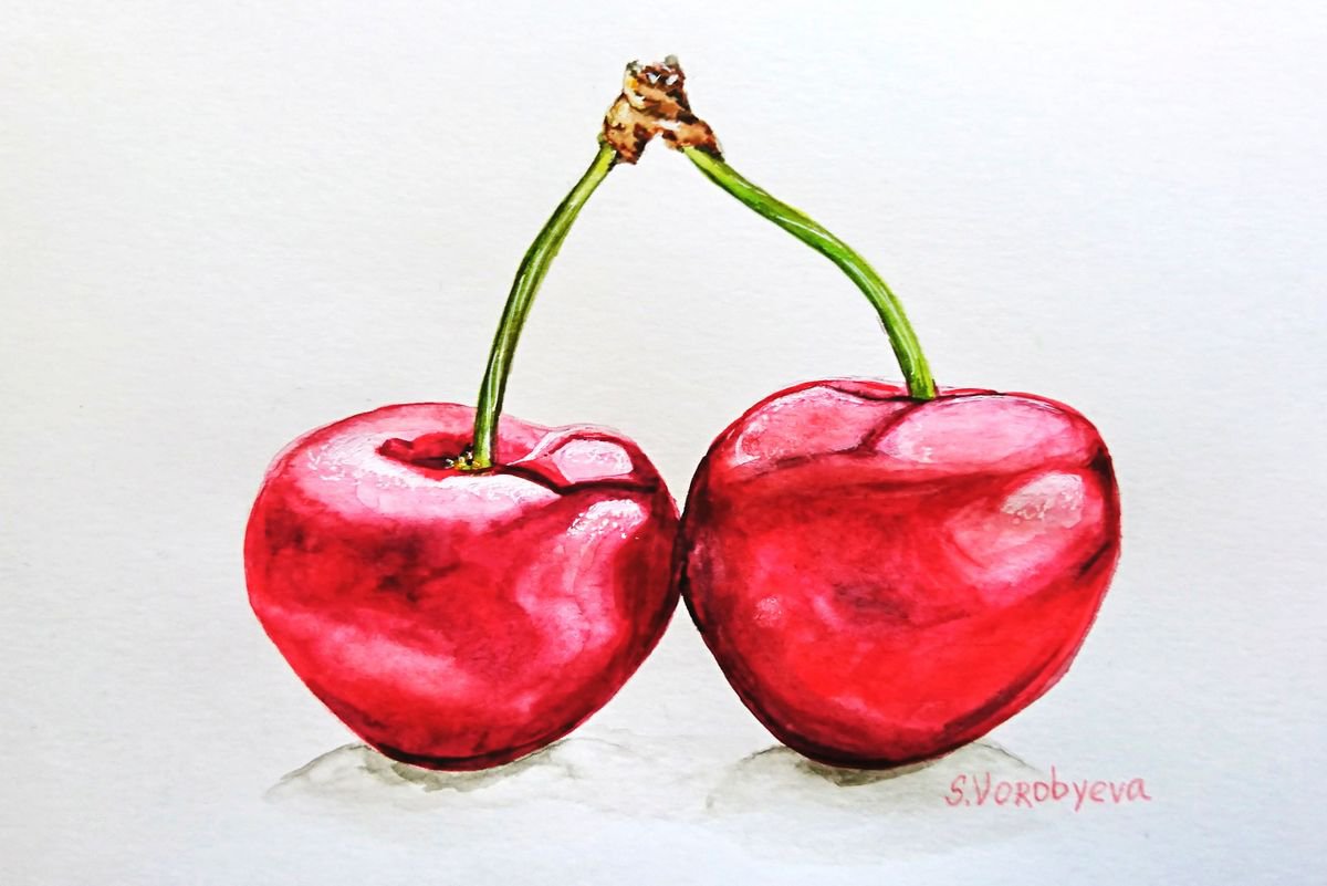 Cherries by Svetlana Vorobyeva
