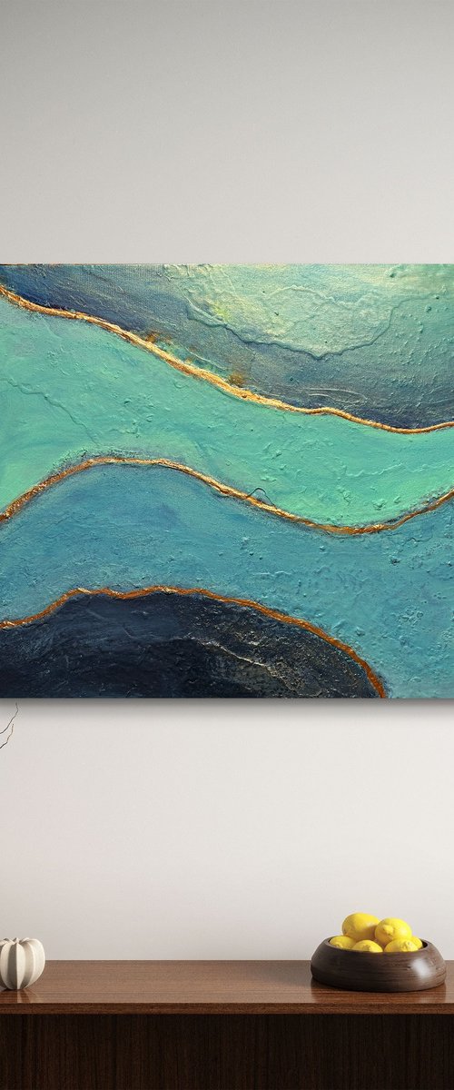 Depths of blues by Henrieta Angel