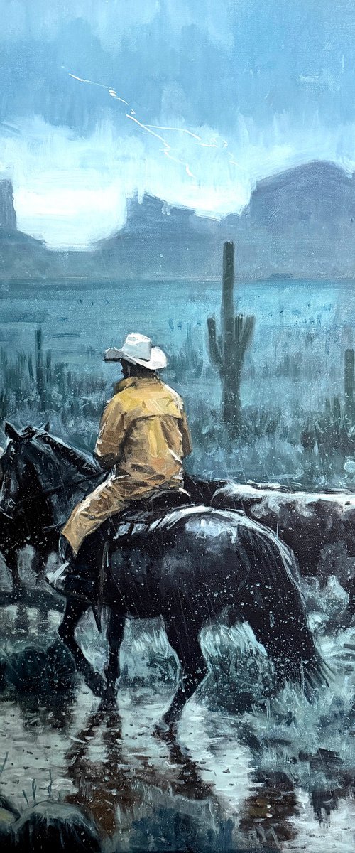 Riding Through the Rain by Paul Cheng
