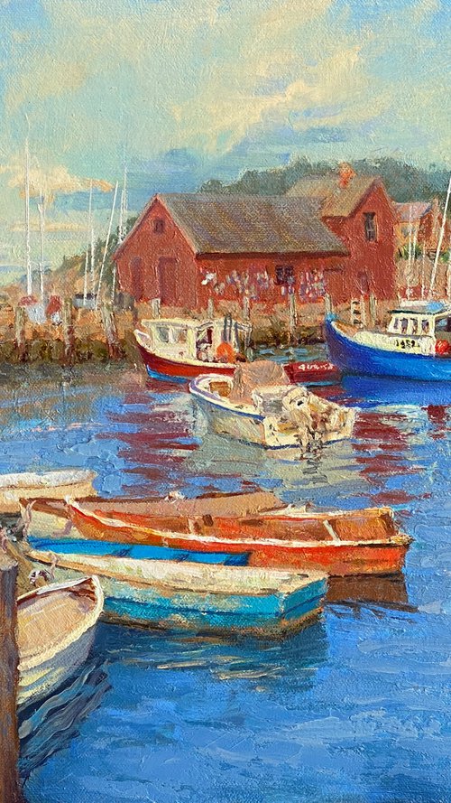 Motif #1, Bradley Wharf Boats by Tatyana Fogarty