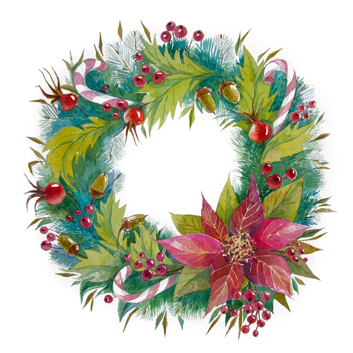 Christmas Wreath by Elena Shichko