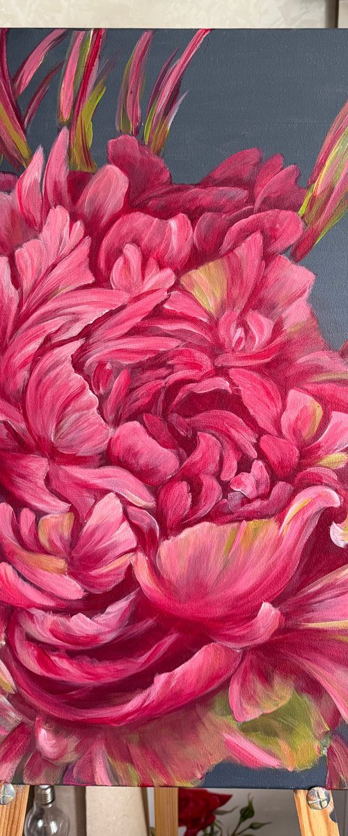 Bright Peony by Anna Lyashenko