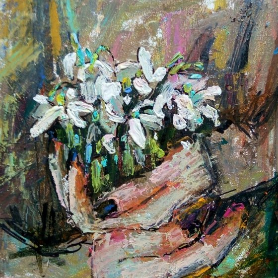 Snowdrops in hands