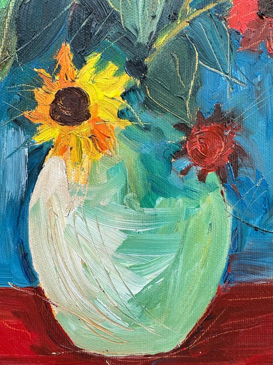 Sunflowers in a Vase