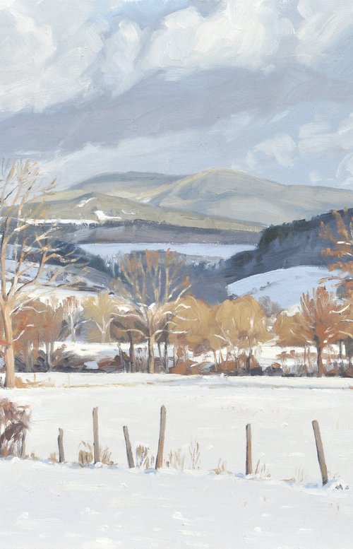 January 24, snow in Saint Vincent by ANNE BAUDEQUIN